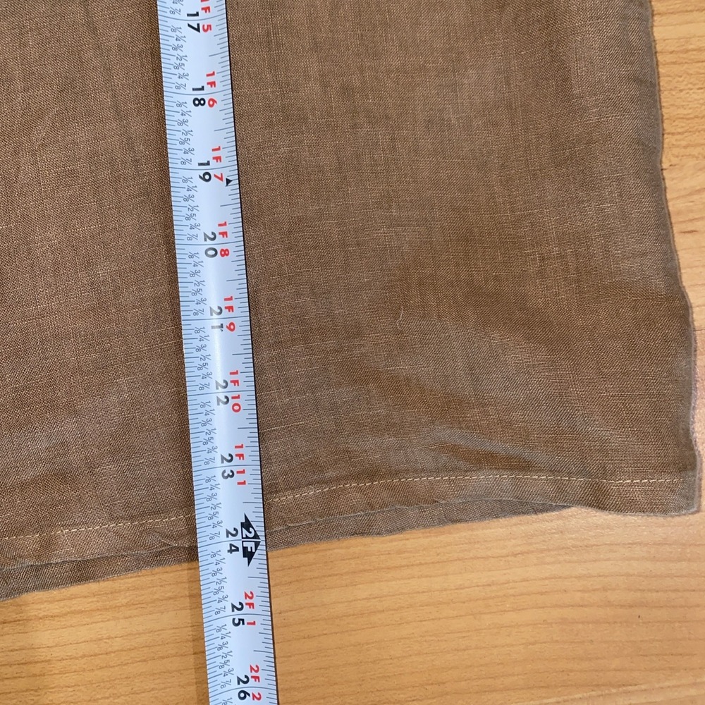 Filosofia 100% Linen Brown Top - Picture 9 of 12